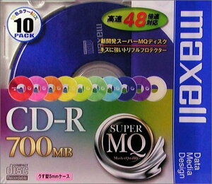 maxell f[^p CD-R 700MB 48{Ή J[~bNX 10 5mmP[X CDR700S.MIX1P10S