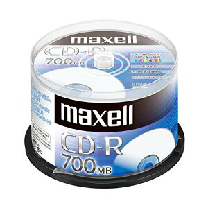 maxell f[^p (1L^p) CD-R 700MB 48{Ή CNWFbgv^ΉzCg(mCh) 50 XshP[X CDR700S.PNW.50SPZ