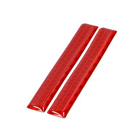 エーモン(amon) ドアリフレクター (赤) ソフトタイプ 粘着剤付 高輝度 約95mm×13mm厚さ約2mm 1シート2枚入り 6962