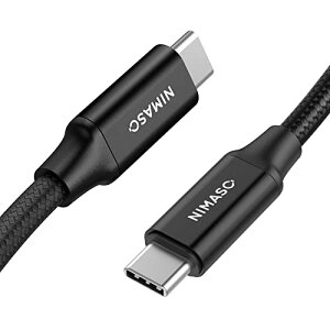 NIMASO USB C Type C P[u (Gen2)y100W/5A}[d USB3.1 PDΉ 4K / 60Hz fo 2m z^Cvc P[u MacBook/MacBook Air (2018/2020)AiPad mini6AiPad Pro(2021/2020/2018)AGalaxy Note20ANote20 Ultratype c@Ή N