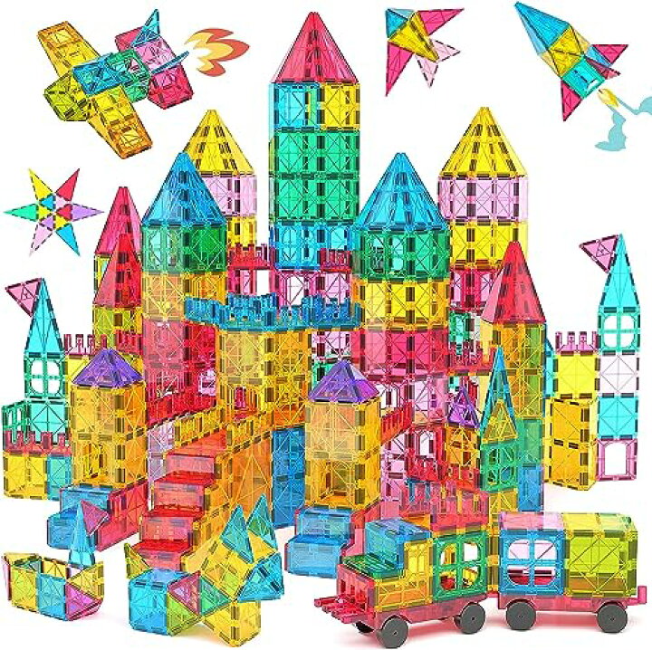 楽天市場】Jasonwell 108pcs マグネットブロック 磁気おもちゃ 