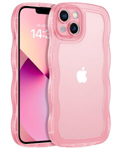 BENTOBEN iPhone 12 Mini ケース クリア TPU 韓国 可愛い ウェーブ ソフト 滑り止め 薄型 軽量 耐衝撃 おしゃれ スマホケース ストラップホール付き アイフォン12ミニ ケース ピンク