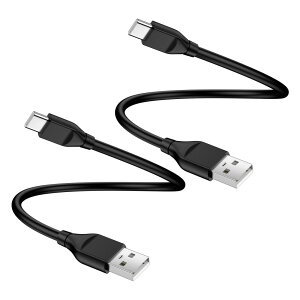 ANNIBER USB C ケーブル 短い 30cm超高速充電 USB AtoC 2本セット タイプcケーブル 急速充電&データ転送 480Mbps 短距離充電 typec usb 転送 高耐久性 金属端子 iPhone 16/16e/iPhone 15/MacbookPro/iPad Pro&Air/Galaxy/Pix