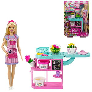 バービー(Barbie) バービー つくってあそぼう! カラフルなおはなやさん 【着せ替え人形 お仕事ごっご】 【3才~】 GTN58
