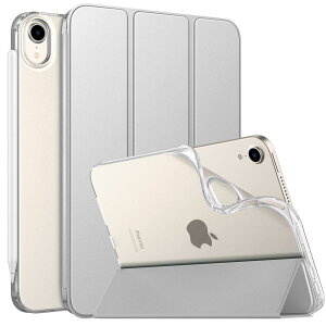 MoKo iPad Mini A17 Pro �P�[�X iPad Mini ��7/6���� �P�[�X 8.3�C���` 2024/2021 �ی�J�o�[ �X�^���h�P�[�X �I�[�g�X���[�v Pencil2/Pro�y�A�����O&�[�d�ɑΉ� ����PU���U�[ �_��TPU ���n�}�C�N���t�@�C�o�[ 