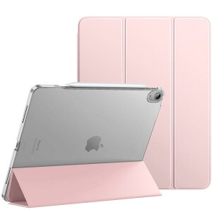 MoKo iPad Air 13�C���` 2025/2024 �P�[�X iPad Air 13�C���`(M3/M2) ��p�蒠�^�J�o�[ �I�[�g�X���[�v�@�\ Pencil Pro��t�Ή� �O�܂�X�^���h PU���U�[�O�� ���n�}�C�N���t�@�C�o�[ LightPink