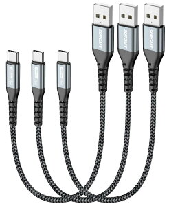 SUNGUY USB C P[u 0.3M y3{Zbgz QC3.0ő18W}[d ^Cvc P[u 30cm Z type c P[u USB2.0f[^] iC҂ ϋv iPhone16 V[Y/Galaxy S24 ultra/iPad Pro/iPad air 5 /Xperia