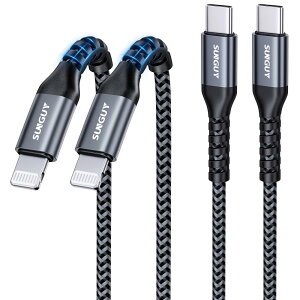 SUNGUY USB-C LightningP[u 0.3M 2{ZbgyMFiF؎擾z ^Cvc CgjOP[u PDΉ 20W}[d iPhone [dP[u CarplayΉ ϋviC҂ iPhone 14 13 12 XR XS iPhone 8 7 6 SEȂǂ