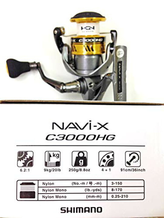 楽天市場】シマノ(SHIMANO) リール スピニングリール ナビX C3000HG 