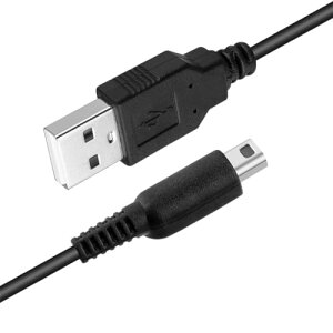 YFFSFDC 3DS �[�d�� 3DS USB �[�d�P�[�u�� 1.2m New3DS/ New3DSLL /3DS /3DSLL/ i2DS /DSi/DSiLL/2DS���p USB�[�d�P�[�u�� �u���b�N