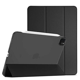 ProCase iPad Pro 12.9 ケース 第6/5/4/3世代に適用（2022 2021 2020 2018）、 スリム 三つ折り スタンド スマートカバー Pencilのペアリングと充電に対応 - ブラック