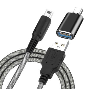 aceyoon 3DS [d USB [dP[u 1.5M ԖڃfUC USB X to Type-C IX ϊA_v^[t New 3DS New 3DS LL 3DS LL 2DS 2DS LL DSi ɂΉ