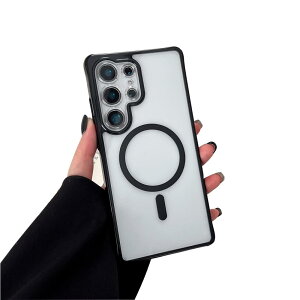 ZTOFERA for Samsung S25 Ultra �}�O�l�e�B�b�N �P�[�X, �݊��� �� �}�O�Z�[�t ���C�����X �[�d, ���� �A���`�X�N���b�` �N���A �o�b�N �ϏՌ� TPU �o���p�[ �d�b �J�o�[ - �u���b�N