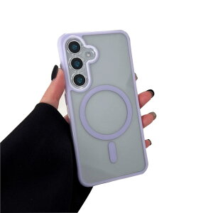 ZTOFERA for Samsung S24 Plus/Samsung S25 Plus �}�O�l�e�B�b�N �P�[�X, �݊��� �� �}�O�Z�[�t ���C�����X �[�d, ���� �A���`�X�N���b�` �N���A �o�b�N �ϏՌ� TPU �o���p�[ �d�b �J�o�[ - �p�[�v��