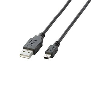 �G���R�� USB�P�[�u�� �yminiB�z USB2.0 (USB A �I�X to miniB �I�X) �m�[�}�� 3m �u���b�N U2C-M30BK