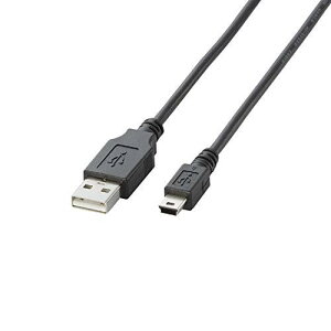 �G���R�� USB�P�[�u�� �yminiB�z USB2.0 (USB A �I�X to miniB �I�X) �m�[�}�� 2m �u���b�N U2C-M20BK