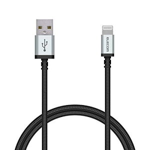 GR LightningP[u CgjO iPhone [dP[u A~RlN^ ϋv y iPhone 13 / 12 / SE (2) Ή z AppleFؕi 0.7m ubN MPA-UALS07BK