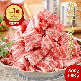 【送料無料】牛肉 焼肉 肉 切り落とし 相模牛 国産 800g〜1.6kg［TAKUMIの逸品］