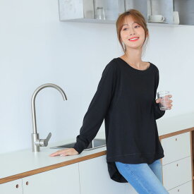 tシャツ レディース ゆったり 部屋着 ルームウェア オシャレtシャツ ゆったりトップ レディースtシャツ長袖 シンプルtシャツ 可愛い かわいい シンプル