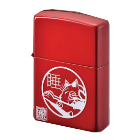 【ZIPPO】墨絵画家　本多豊國ねこZIPPO　睡りねこレッド【プレゼント★誕生日】