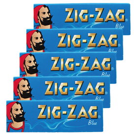 [5個パック]ZIGZAG手巻きタバコ用ペーパー　ジグザグ・シングル　ブルー#78832