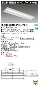 LEKR430403PD-LS9LED�x�[�X���C�g TENQOO�V���[�Y 40�^�C�v �����`���ʊJ�� �v���X�C�b�`�t W300��ʁE4000lm�^�C�v(FLR40�^�C�v×2���p �ȓd�̓^�C�v����) �����F �񒲌����Ń��C�e�b�N �{�ݏƖ�