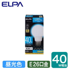 LDA5D-G-G5101LED電球 A形広配光 4.6W 昼光色相当 E26口金 40W形相当ELPA 朝日電器 ランプ