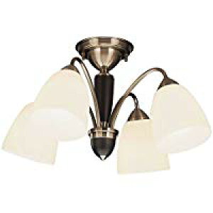 ★CD-4299-L【限定特価】 LEDランプ交換型 シャンデリア 4灯 〜8畳用要電気工事 非調光 電球色山田照明 照明器具 おしゃれ インテリア リビング用 デザインライト 【〜8畳】