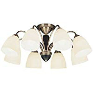 ★CD-4301-L【限定特価】 LEDランプ交換型 シャンデリア 8灯 〜14畳用要電気工事 非調光 電球色山田照明 照明器具 おしゃれ インテリア リビング用 デザインライト 【〜14畳】