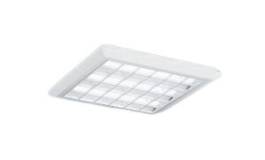 ERK9069WLEDZ TWIN TUBE スクエアベースライト 450シリーズ 直付/埋込兼用 埋込穴□500本体のみ Cチャンネル回避型 LEDユニット、白ルーバ/乳白パネル別売 非調光遠藤照明 施設照明