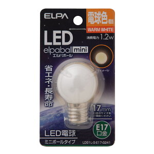 ELPA d LEDdGp{[mini d~j{[^CvG30` 1.2WdF E17LDG1L-G-E17-G241