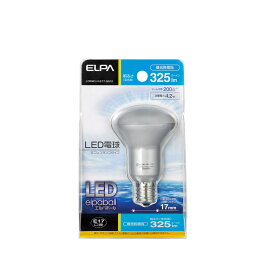 ELPA 朝日電器 LED電球エルパボール ミニレフランプタイプ 4.2W昼光色相当 E17LDR4D-H-E17-G610