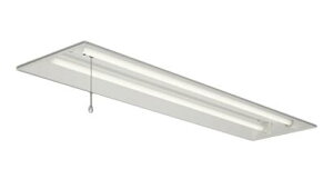 ●EL-LF-BH4232A/2 AHNLED非常用照明器具 電池内蔵形 直管LEDランプ搭載 Lファインecoシリーズ30分間定格形LDL40形 埋込形 300幅 下面開放タイプ 2灯用2500lm FHF32形 定格出力相当×2灯 昼白色三菱電機 施