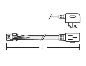 RK-585B�I�����C���Ɩ��p ���d�R�l�N�^�[ �v���O�^�C�v L1000mm �����Ɩ� �{�ݏƖ�����