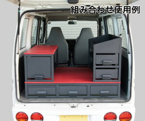 楽天市場 Sct D01車載用収納 車載用備品 バンキャビネット連結引き出し 奥行950mmタイプ 普通車用ジェフコム 電設作業工具 Densan デンサン タカラshop 楽天市場店