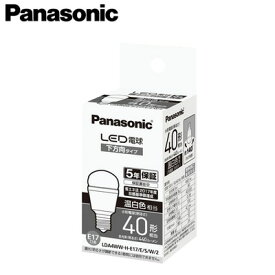 パナソニック Panasonic ランプLED電球 小形電球タイプ断熱材施工器具対応 下方向タイプ 4.3W E17口金 小形電球40形・温白色相当LDA4WW-H-E17/E/S/W/2