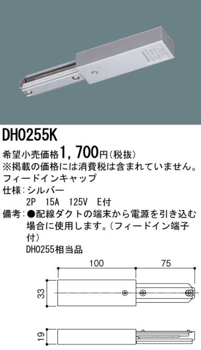 休日 パナソニック 配線ダクトエンドキャップ ホワイト DH0232 パナソニック ショップライン 配線ダクトレール用 エンドキャップ ホワイト DH02532