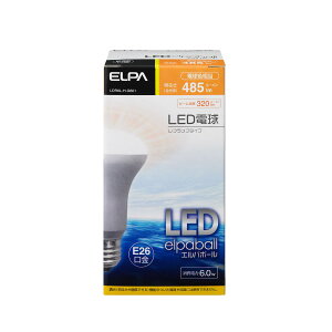 ELPA �����d�� LED�d���G���p�{�[�� ���t�����v�^�C�v 6.0W�d���F���� E26LDR6L-H-G601