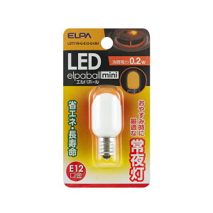 ELPA d LEDdGp{[mini LED铔 ic^Cv 0.2WIWF E12LDT1YR-G-E12-G1001