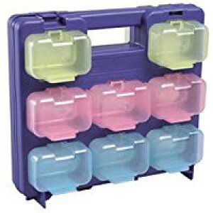 SPS-2916BL収納機器 パーツボックス スケルトンパーツボックスミニ(システムボックスシリーズ) 青枠+カラー小箱16個ジェフコム 電設作業工具 DENSAN デンサン