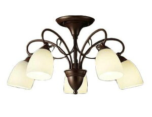 DCH-38780YLEDシャンデリア 5灯 8畳用LED交換可能 電気工事不要 電球色 非調光 白熱灯100W×5灯タイプ大光電機 照明器具 洋風 おしゃれ リビング ダイニング インテリア照明 【〜8畳】