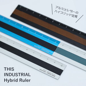 NEWIʌ!!yǐՃ[ցzyLUDDITE / _CgzwTHIS INDUSTRIAL Hybrid RulerinCubgKjA~×U[ 15cmx[[AAA~AU[AVo[AAVvA