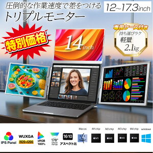 �y���y��2kg�������^�ѕ֗��z �g���v�����j�^�[ ���o�C�����j�^�[ 2��� 3��� 4��� Quad �f���A�����j�^�[ pc �f���A���f�B�X�v���C �m�[�g�p�\�R�� 1920*1200 IPS �m�[�g�p�\�R�� Windows/Mac M1 -M4 (