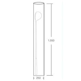 【メール便送料無料】☆ゴルフクラブ用 白色ポリ袋 L　0.07×250×1550mm Z-64 ・5枚セット