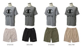 【小型宅配便送料無料(カード振込決済限定)】☆champion CPFU 半袖Tシャツ＆ハーフパンツ上下セット C3PS301 & C3PS515(C3-PS301 & C3-PS515)