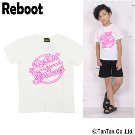 【60％OFFセール】半袖Tシャツ ネオンロゴ柄 男の子 キッズ 子供服 Reboot リブート【K】【2002】【C】