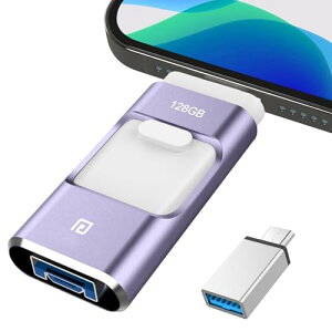 �y2025�N�o�� ��p�A�v���s�v�z4in1 iPhone USB������ 128GB ���� �f�[�^ �o�b�N�A�b�v iPad usb�������[ �X���C�h�� iOS/Type-C/USB/Micro USB���� �O�t�� �X�}�z �ʐ^�f�[�^�ۑ� �e�ʕs������ Phone/PC/Macbook/iP