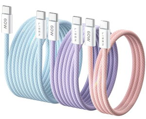 LISEN Type-c �P�[�u�� 3m �}���[�d�y60W/3�{�zPD �^�C�vc �P�[�u�� (�Ƒ��̃f�o�C�X�A��Z�b�g�ł܂��Ȃ�) ���ϋv 48�{�i�C�����D�� USB C �����f�o�C�X�A�����[�d�̎��R�� CtoC iPhone16 15 Pro Max Plus/Swit