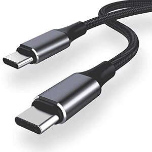 USB Type C �P�[�u�� 100W/5A PD QC 4.0�}���[�d �����f�[�^�]�� ���ϋv�i�C�����҂� Type c to Type c �^�C�vC �[�d�P�[�u�� MacBook Pro�AiPad Pro/Air�AiPad mini 6�AXperia�AGalaxy�APixel��Type C�@�� (1M)