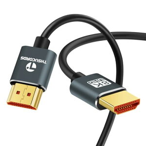 Thsucords �����^ 8K 4K HDMI�P�[�u�� 0.5M �X����&�t���L�V�u�� �\�t�g ���� HDMI 2.1 ���[�h 4K@120Hz 8K@60Hz 48Gbps Roku TV/HDTV/PS5/Blu-ray��